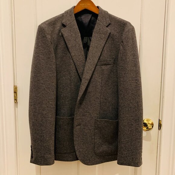 J. Crew Slim-fit knit suit jacket in wool-cotton blend Size Large Ax264 - Picture 2 of 16
